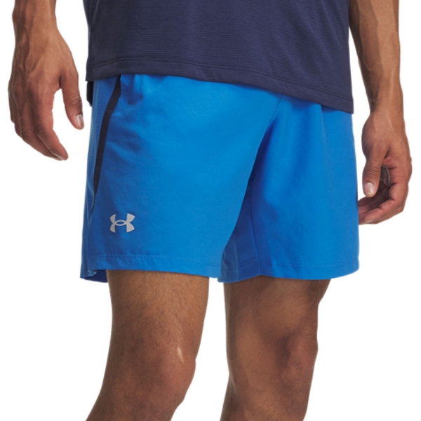 Pantaloncino Running Uomo Under Armour Launch 7in Pantaloncini  Blue Atlantis/Washed Navy/Reflective 13826200402