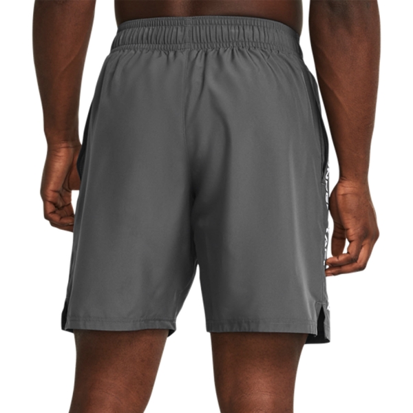 Under Armour Woven Split 9in Shorts - Castlerock/White