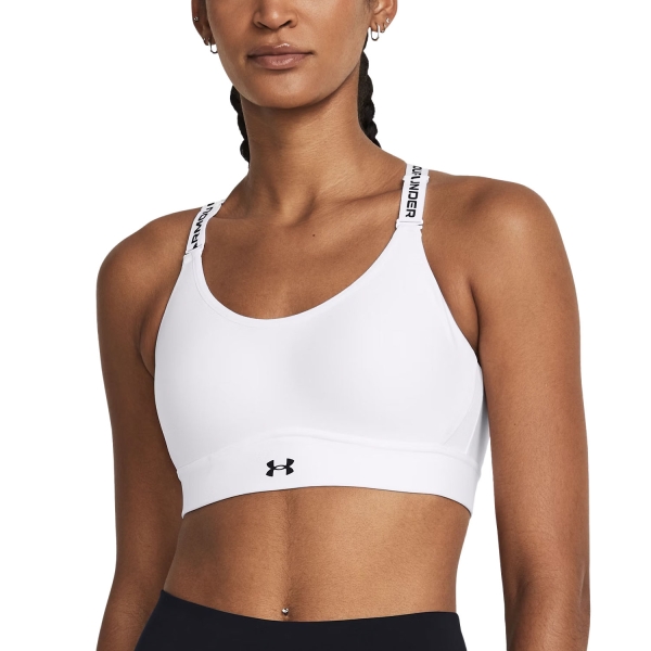Reggiseno Sportivo Donna Under Armour Infinity Mid 2.0 Reggiseno Sportivo  White/Black 13841230100