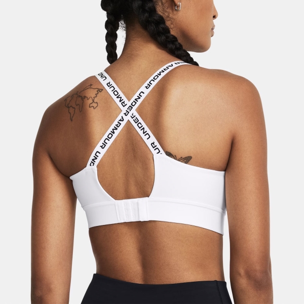 Under Armour Infinity Mid 2.0 Reggiseno Sportivo - White/Black