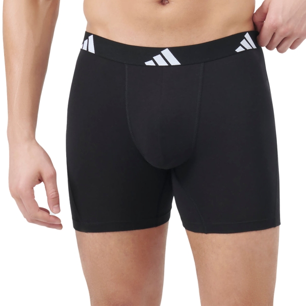Slip e Boxer Intimi Uomo adidas Active Flex x 3 Boxer  Black 4AM0049000