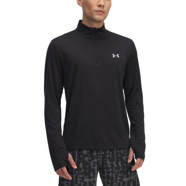 Maglia Running Uomo Under Armour Launch Logo Maglia  Black/Reflective 60055420001
