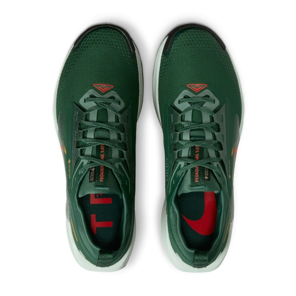 Nike ReactX Pegasus Trail 5 GTX - Fir/Bright Crimson/Clay Green