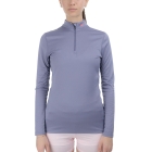 Mizuno Mid Weight Breath Thermo Logo Maglia - Blue Granite