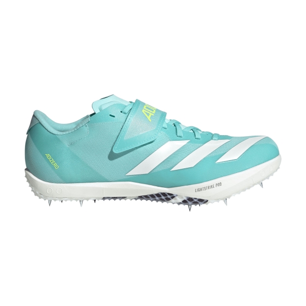 Scarpe Racing Uomo adidas adizero High Jump  Flash Aqua/Zero Metalic/Lucid Lemon JH5230