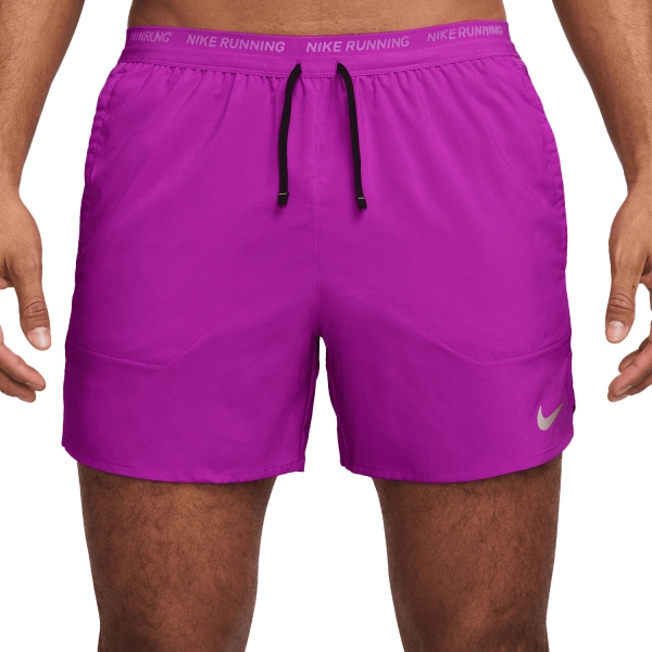 Nike Dri-FIT Stride 5in Pantaloncini - Vivid Purple/Black/Reflective Silver