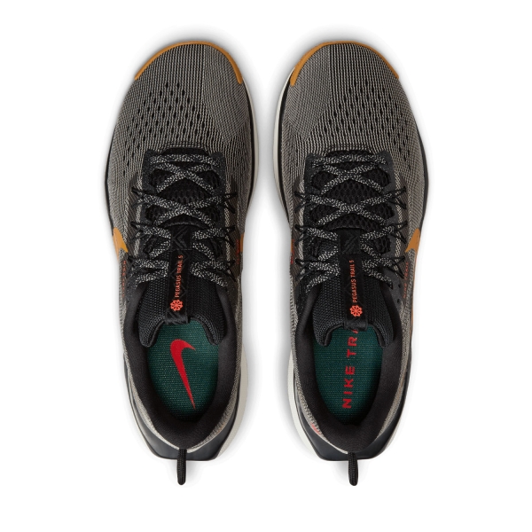 Nike ReactX Pegasus Trail 5 - Black/Desert Ochre/Fir/College Grey