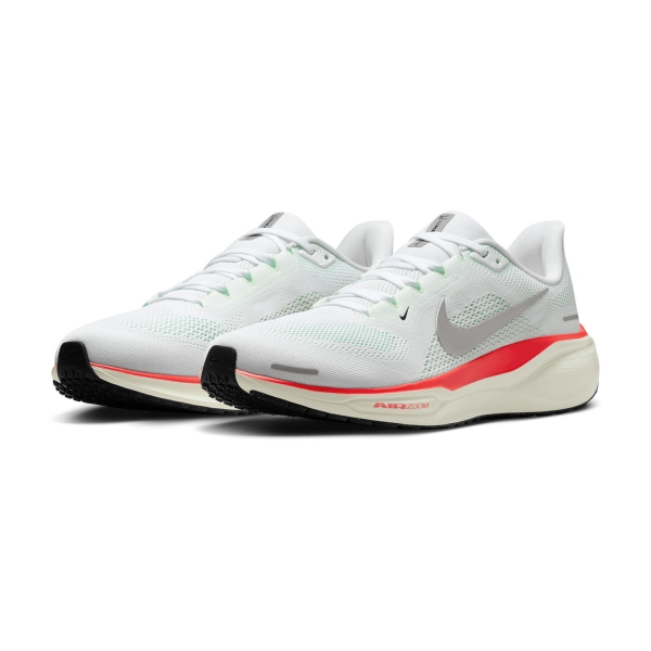 Nike Pegasus 41 - White/Metallic Silver/Barely Green