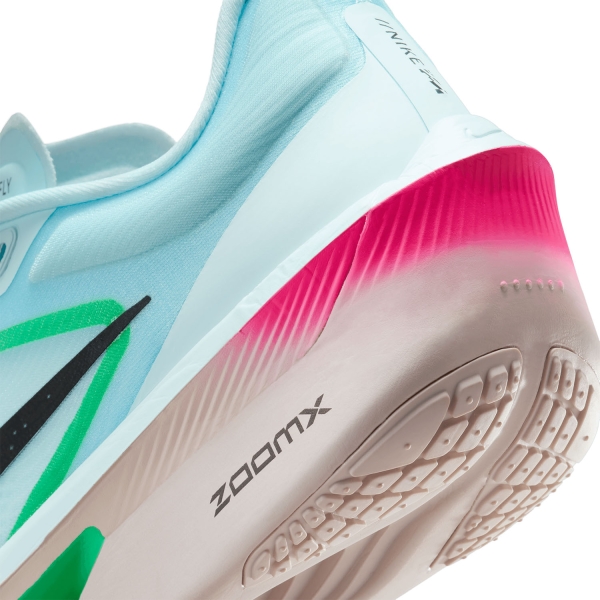 Nike Zoom Fly 6 - Glacier Ice/Black/Hyper Pink/Green Shock