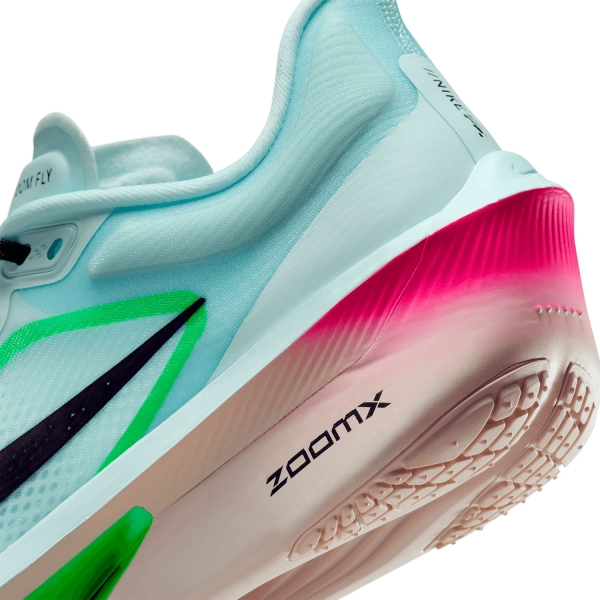 Nike Zoom Fly 6 - Glacier Ice/Black/Hyper Pink/Green Shock