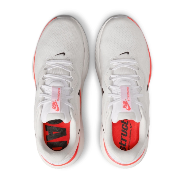 Nike Structure 26 - White/Black/Bright Crimson/Photon Dust