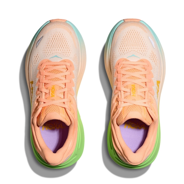 Hoka Bondi 9 - Frost/Pale Tangerine
