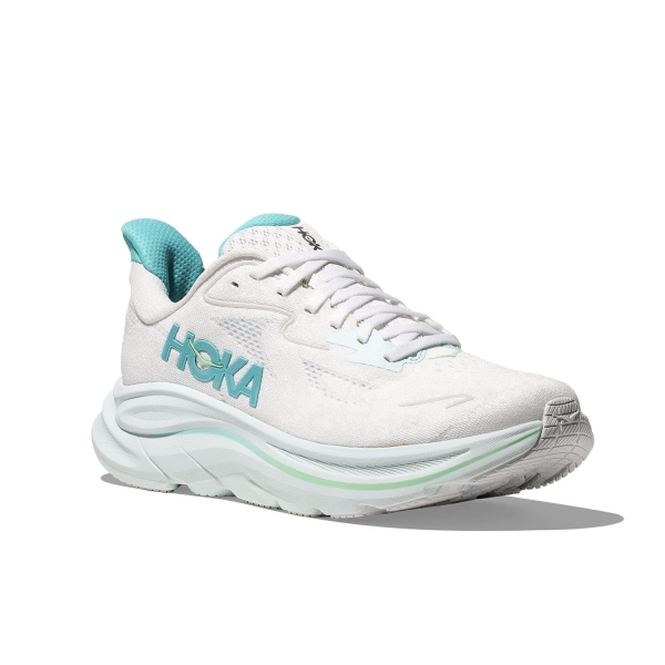 Hoka Clifton 10 - White/Cielo Blue