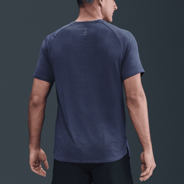 Nike Dri-FIT Stride Jacquard Maglietta - World Indigo/Reflective Silver