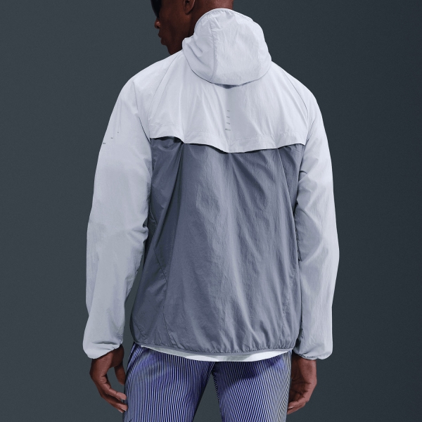 Nike Dri-FIT UV Stride Giacca - Ghost/World Indigo/Reflective Silver