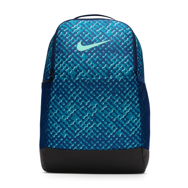 Zaino Nike Brasilia AOP 9.5 Zaino Medio  Blue Void/Black/Mint Foam HV6596492