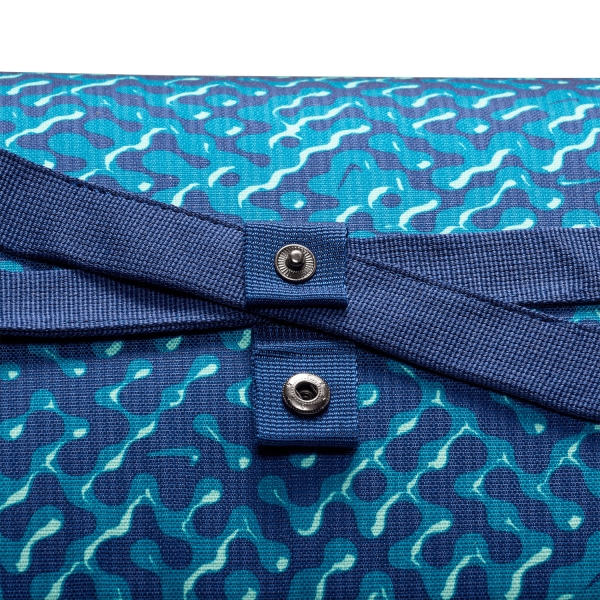 Nike Brasilia AOP 9.5 Small Duffle - Blue Void/Black/Mint Foam