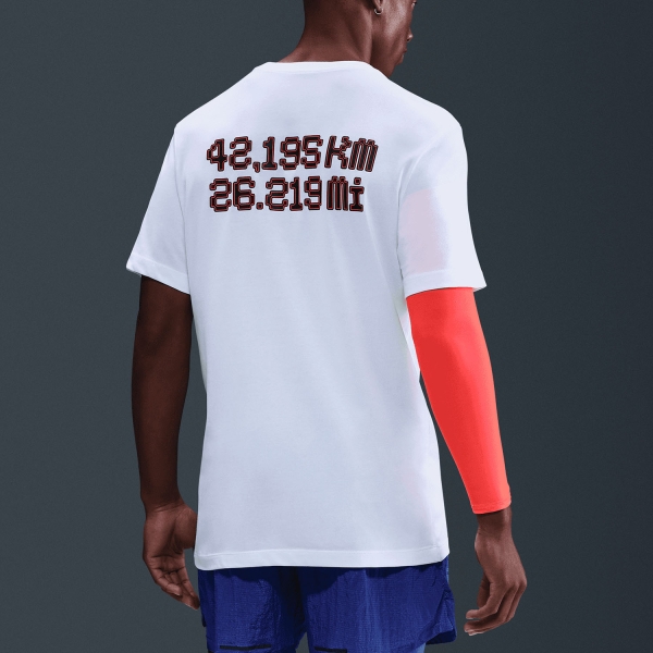 Nike City Marathon Dri-FIT Maglietta - White/Bright Crimson