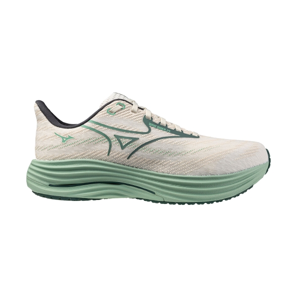Scarpe Running Neutre Uomo Mizuno Wave Rider 29  Snow White/Bistro Green/Creme De Menthe J1GC250309