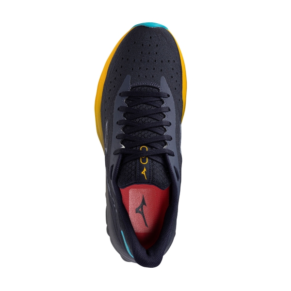 Mizuno Wave Skyrise 6 - Odyssey Gray/Icelandic Blue/Citrus