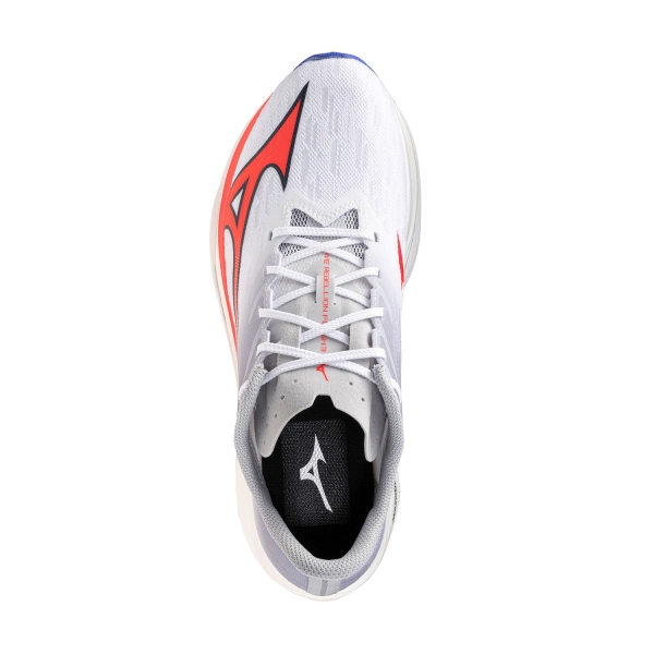Mizuno Wave Rebellion Flash 3 - White/Fiery Coral 2/Iris Bloom