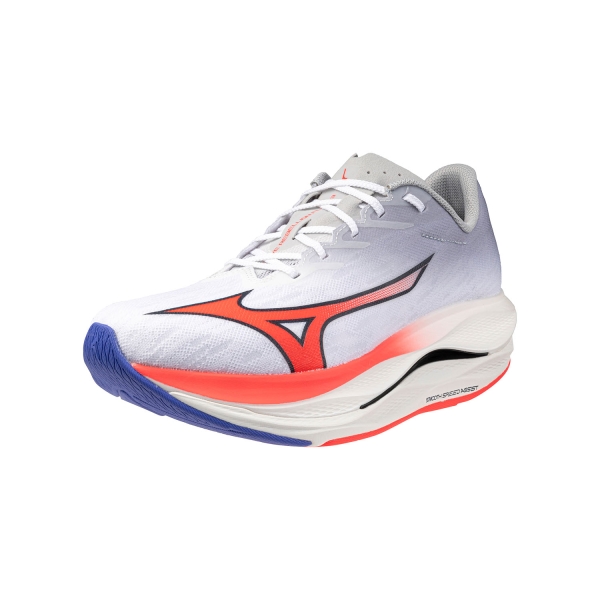 Mizuno Wave Rebellion Flash 3 - White/Fiery Coral 2/Iris Bloom