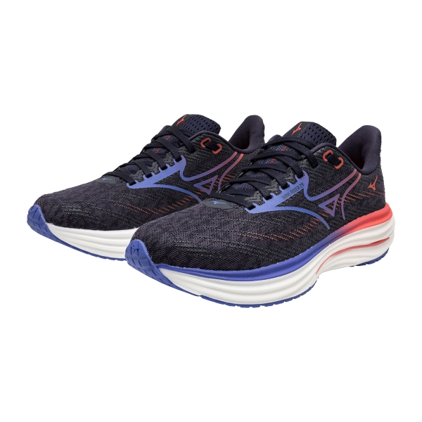 Mizuno Wave Rider 29 - Odyssey Gray/Iris Bloom/Calypso Coral