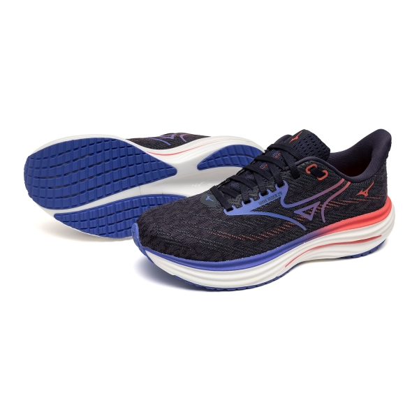 Mizuno Wave Rider 29 - Odyssey Gray/Iris Bloom/Calypso Coral