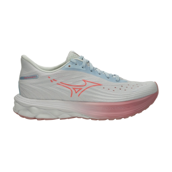 Women's Neutral Running Shoes Mizuno Wave Skyrise 6  Nantucket Breeze/Striking Coral/Bleached Mauve J1GD250974