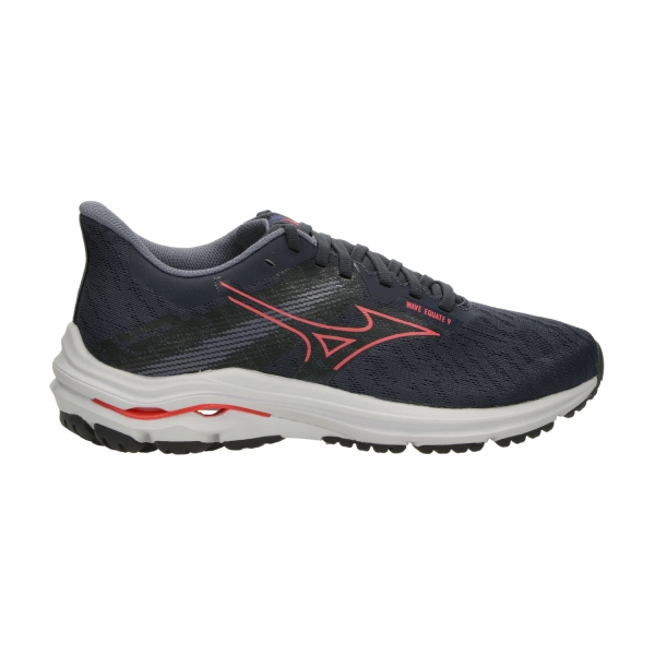Scarpe Running Stabili Donna Mizuno Wave Equate 9  Odyssey Grey/Striking Coral/Blue Granite J1GD254871