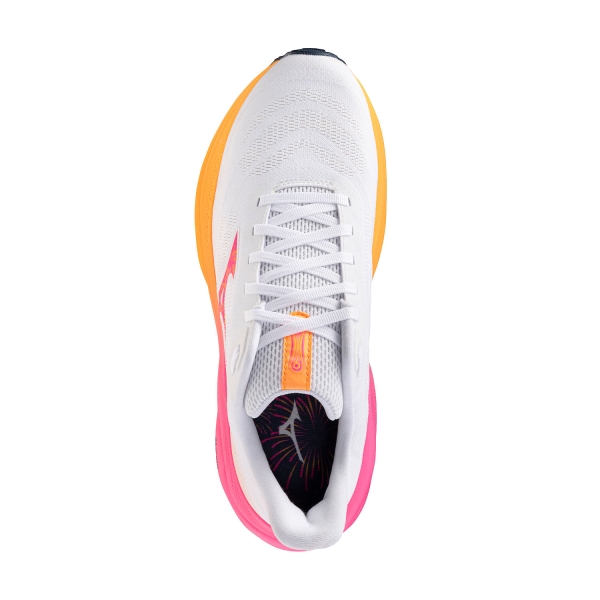 Mizuno Wave Sky 9 Hanabi - White/Tang Orange/Pink Tetra