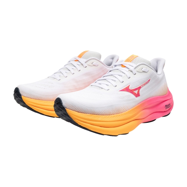 Mizuno Wave Sky 9 Hanabi - White/Tang Orange/Pink Tetra