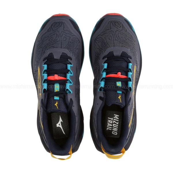 Mizuno Wave Mujin 11 - Odyssey Gray/Citrus/Fiery Coral 2