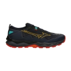 Mizuno Wave Daichi 9 - Baritone Blue/Citrus/Fiery Coral 2
