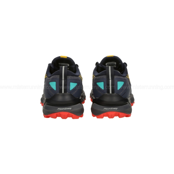 Mizuno Wave Daichi 9 - Baritone Blue/Citrus/Fiery Coral 2