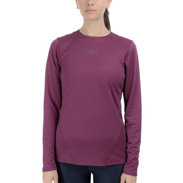 Maglia Running Donna Mizuno Tech Thermal Charge Maglia  Dark Purple J2GAC70368