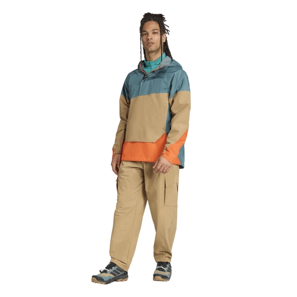 adidas Terrex Xploric 2.5L Jacket - Preloved Teal/Cardboard/Semi Impact Orange