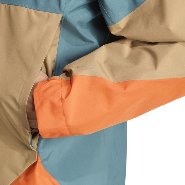 adidas Terrex Xploric 2.5L Jacket - Preloved Teal/Cardboard/Semi Impact Orange