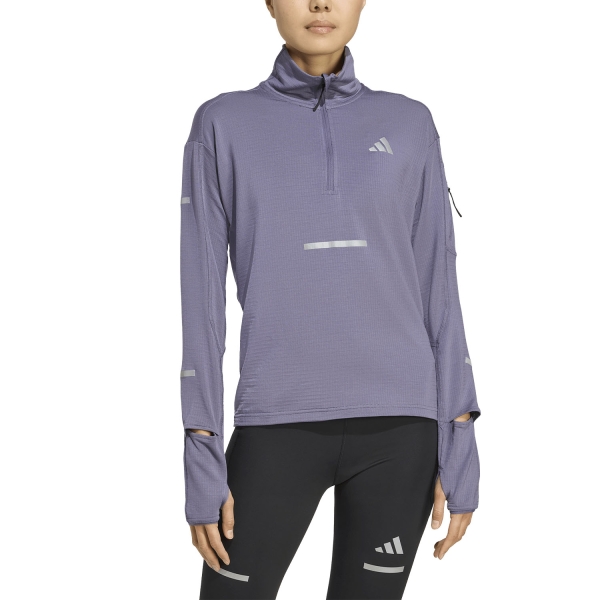 Maglia Running Donna adidas Adi365 CLIMAWARM+ Maglia  Preloved Violet JM5727