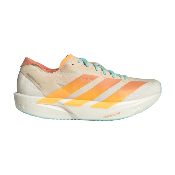 Women's Performance Running Shoes adidas adizero Takumi Sen 11  Crystal Sand/Flash Orange/Flash Aqua JQ2820