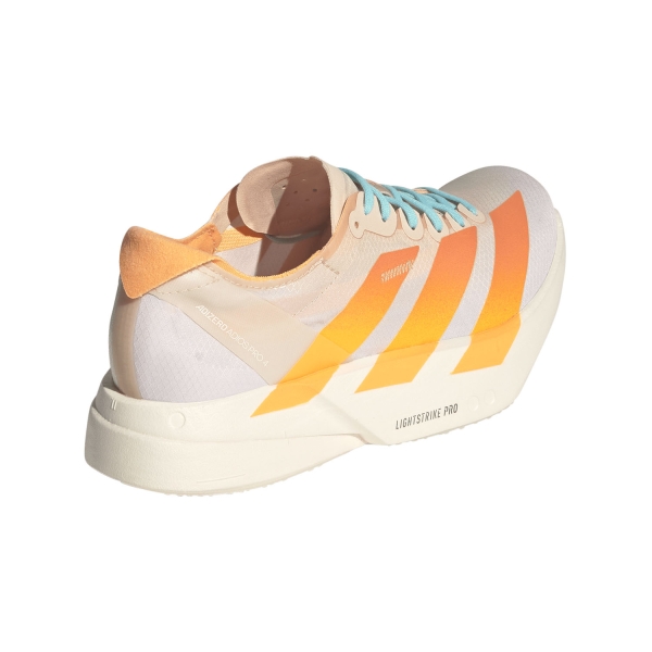 adidas adizero adios Pro 4 - Crystal Sand/Flash Orange/Flash Aqua