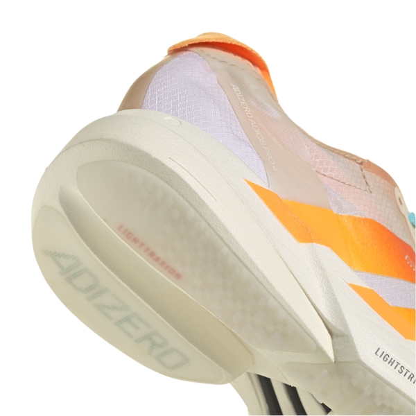 adidas adizero adios Pro 4 - Crystal Sand/Flash Orange/Flash Aqua