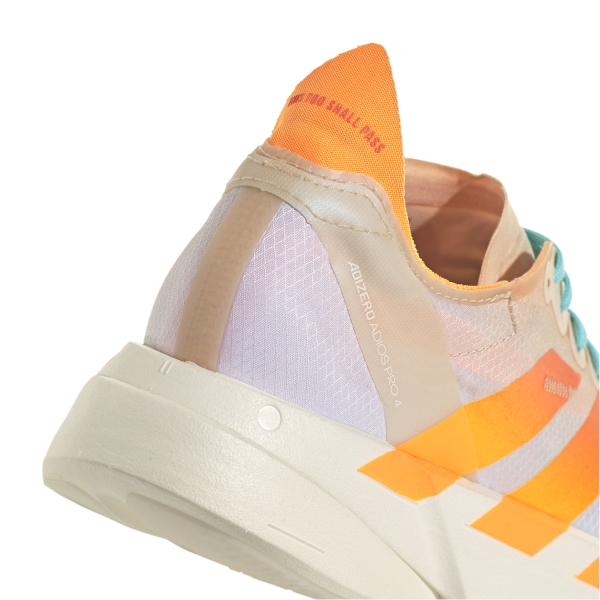 adidas adizero adios Pro 4 - Crystal Sand/Flash Orange/Flash Aqua
