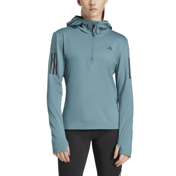 Felpe Running Donna adidas Own The Run Felpa  Preloved Teal JW9651