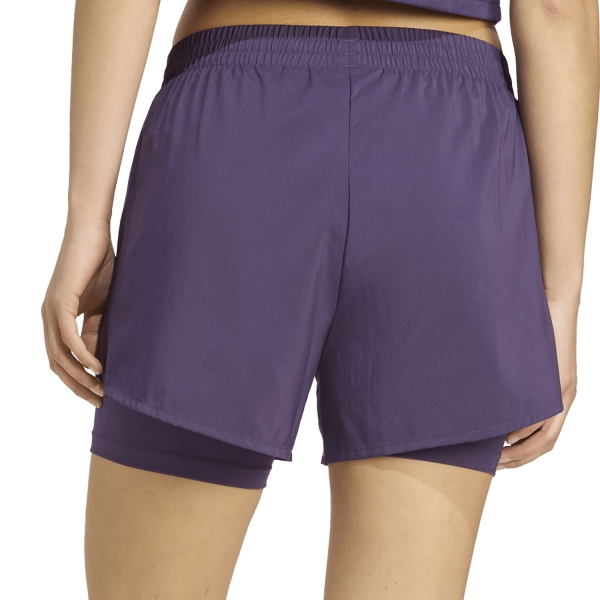 adidas Freelift 2 in 1 3in Shorts - Aurora Plum/Black