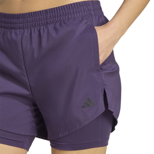 adidas Freelift 2 in 1 3in Shorts - Aurora Plum/Black