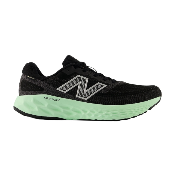 Scarpe Running Neutre Uomo New Balance Fresh Foam X Evoz v4 GTX  Black/Lab Green/Silver Metallic MEVOZGB4