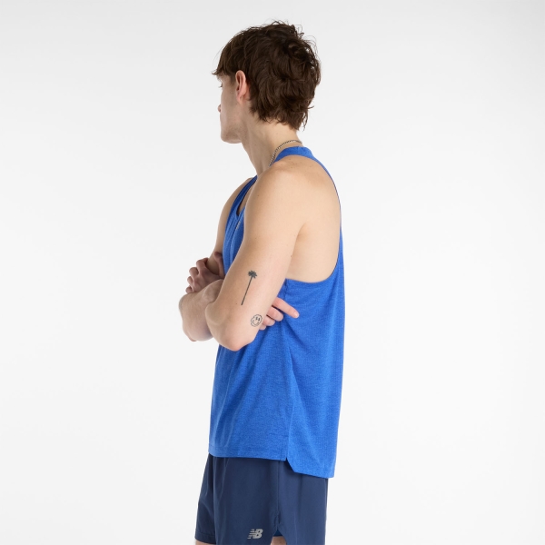 New Balance Athletics Canotta - Blue Gemstone Heather