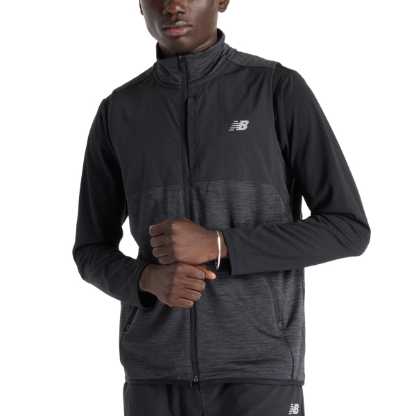 Chaqueta Running Hombre New Balance Heat Grid Chaleco  Black/Slate Gray MV51200BK