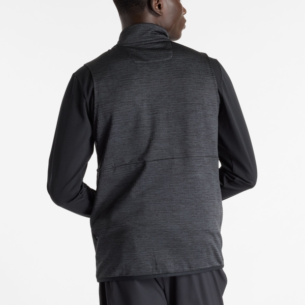 New Balance Heat Grid Chaleco - Black/Slate Gray